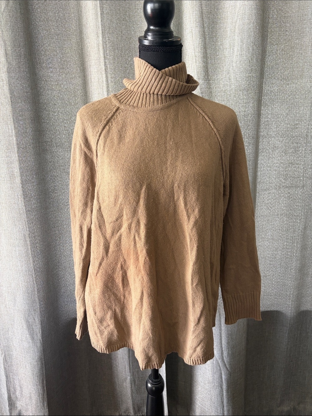 J. Jill Camel Brown Turtleneck Sweater